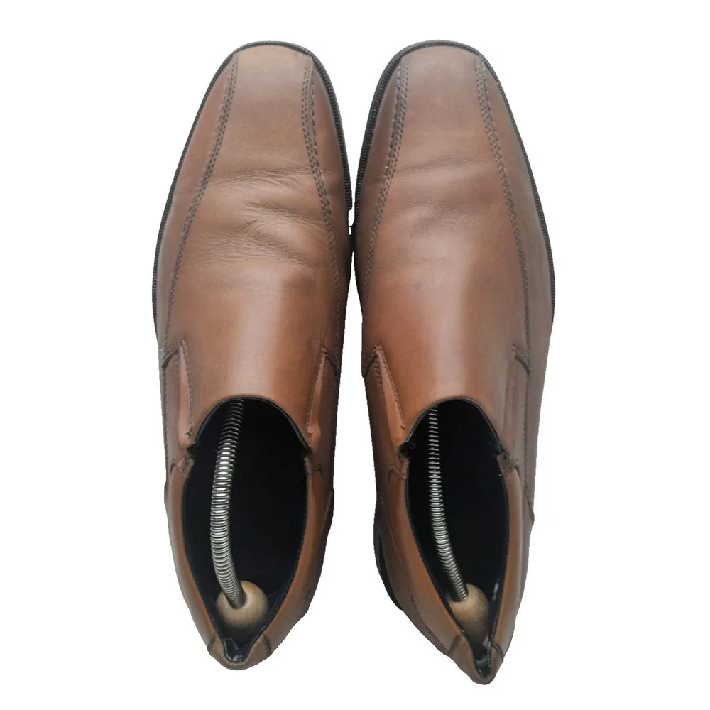 Dockers Men's Slip On Loafers Dress Shoes, Brown Leather, Size: 10.5‎